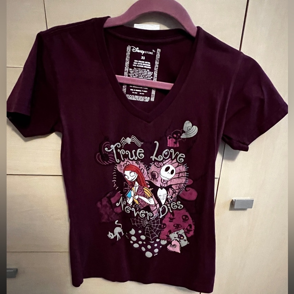 Disney Store Women’s Jack and Sally T-shirt
